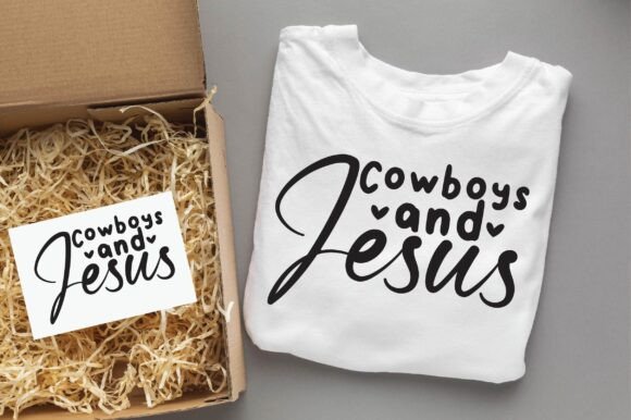 Cowboys and Jesus Inspirational SVG PNG Graphics