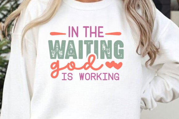 In the Waiting God Is Working, Jesus SVG