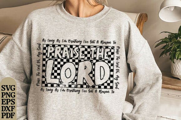 Retro Checkered Christian Graphics for T-Shirt Designs